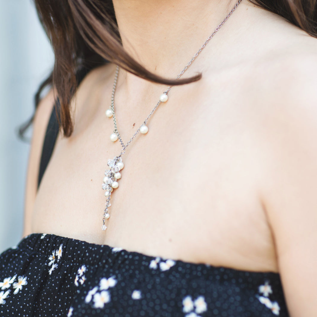 Pearl Cluster Necklace